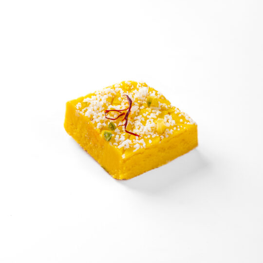 Coconut Saffron Burfi